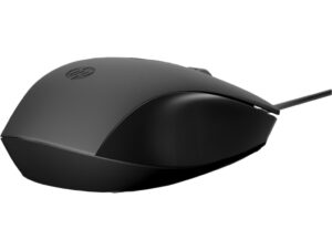 HP Mouse USB-A wired, black, 3 buttons, ambidextrous - 240J6AA
