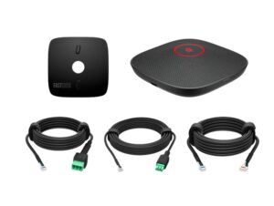 HP Poly Studio A2 Black Table Microphone w/ Mounting Plate I/O cables - B22X6AA