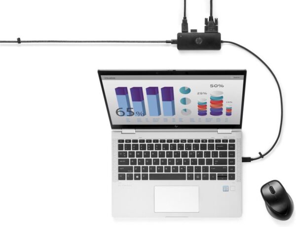 HP USB-C Travel Hub G2 EURO, Porturi: 2x USB-A 3.0, 1x USB-C, 1x HDMI - 235N8AA