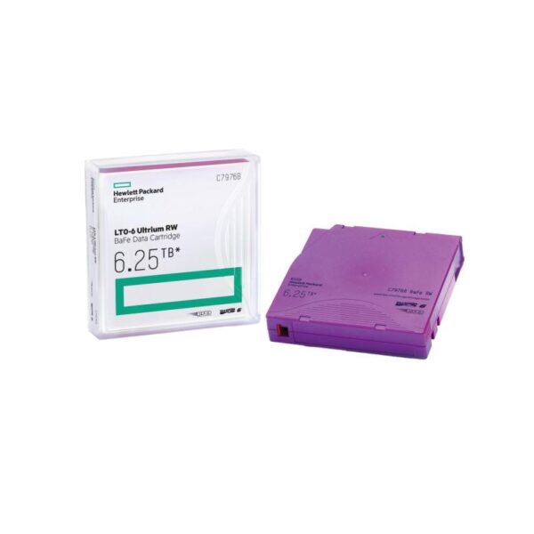 HPE LTO-6 Ultrium 6.25TB BaFe RW Data Cartridge - C7976B