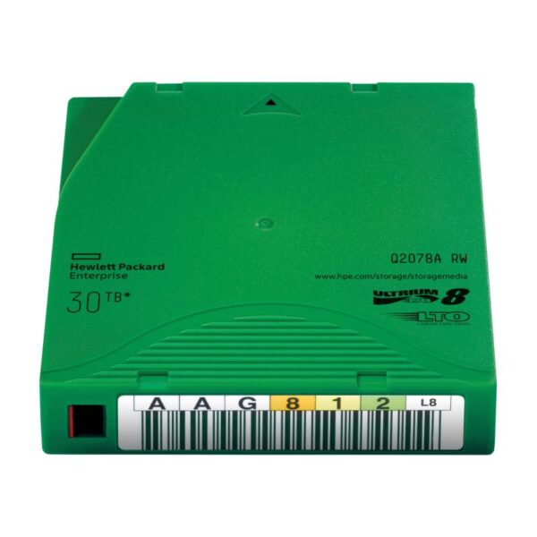HPE LTO-8 Ultrium 30TB RW Data Cartridge - Q2078A