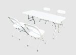 HR SET MASA CU 4 SCAUNE PLASTIC PLIABILE - DMSP001