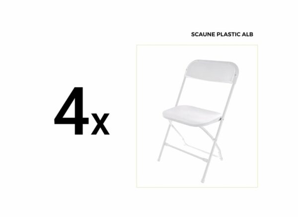 HR SET MASA CU 4 SCAUNE PLASTIC PLIABILE - DMSP001