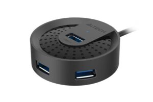 HUB extern A4TECH, porturi USB-A: USB 3.0 x 4, conectare prin USB - HUB-30-BK