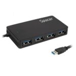 Hub extern Spacer, porturi USB: USB 3.0 x 4, conectare prin USB 3.0 - SPHB-USB-4U30-03