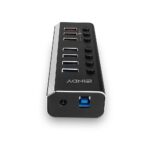 Hub Lindy 7x porturi USB 3.0, dintre care 3x porturi USB QuickCharge - LY-43371