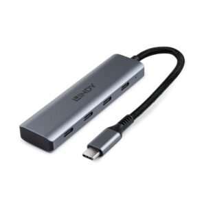 Hub Lindy USB 3.2 4 Port, latime de banda suportata: 10 Gbps - LY-43414