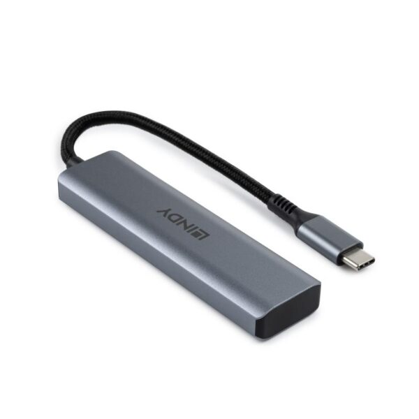 Hub Lindy USB 3.2 4 Port, latime de banda suportata: 10 Gbps - LY-43414