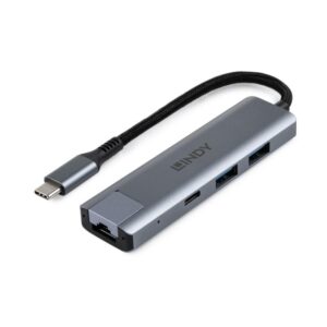 Hub Lindy USB3.2 Gigabit Ethernet, interfata USB - LY-43422