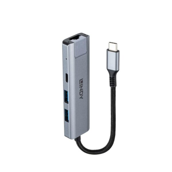 Hub Lindy USB3.2 Gigabit Ethernet, interfata USB - LY-43422