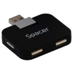 Hub Spacer, SPH-316; 4 porturi USB 2.0 extern; culoare: negru
