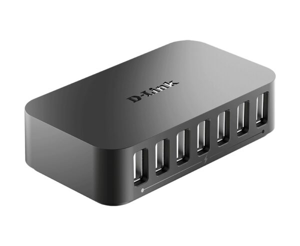 Hub USB D-Link DUB-H7, 7 porturi USB 2.0, negru