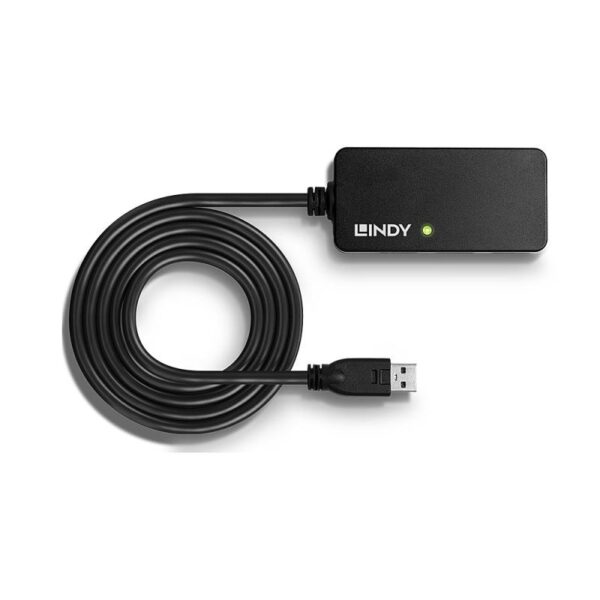 Hub USB Lindy LY-43159, 4 USB 3.0, negru