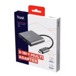 Hub USB Trust Dalyx, 3 porturi USB-C, silver - TR-23772