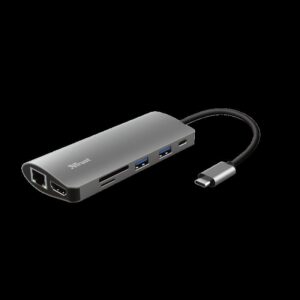 Hub USB Trust Dalyx, 7 porturi USB-C, negru - TR-23775