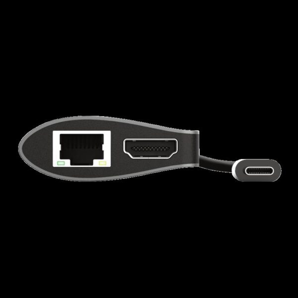 Hub USB Trust Dalyx, 7 porturi USB-C, negru - TR-23775