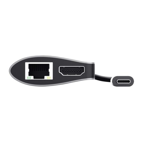 Hub USB Trust Dalyx, 7 porturi USB-C, negru - TR-23775