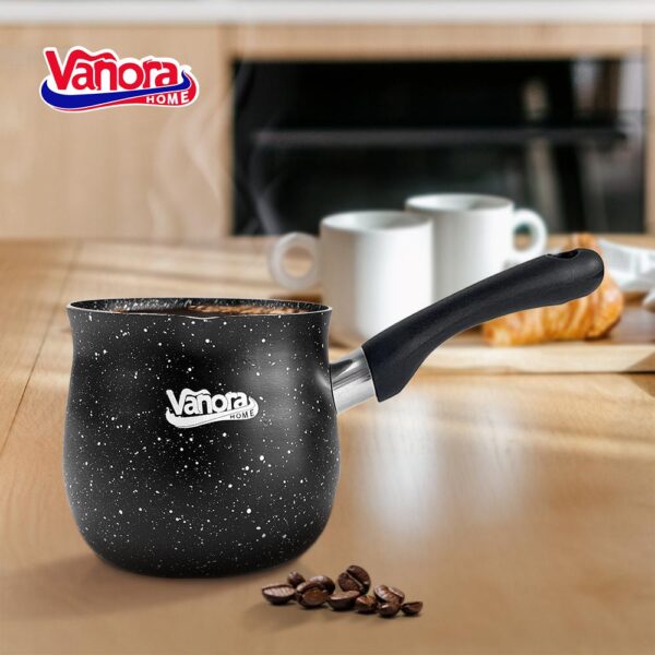 IBRIC ALUMINIU MANER NEGRU 9.5x9.2 CM, 0.5 L, VANORA HOME - VN-SYN-AUC05