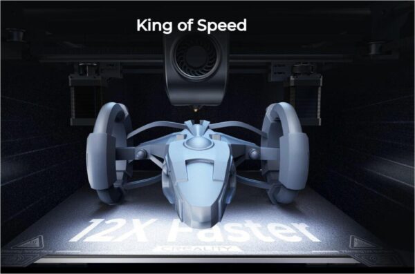 Imprimanta 3D Creality K1, Tehnologie FDM, viteza printare 600mm/s