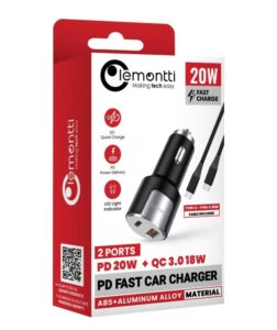 Incarcator auto Lemontti Fast Charge 1 x port PD - LIAFCPD20WNA - imagine 2