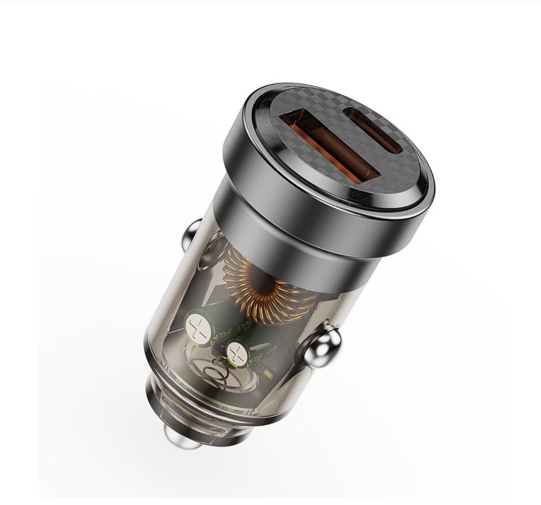 Incarcator auto Lemontti putere iesire 45W, dual Port PD - LIAQCPD45WTN-01 Incarcator auto Lemontti putere iesire 45W, dual Port PD - LIAQCPD45WTN - imagine 1