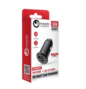 Incarcator auto Lemontti Super Fast Charge 65W 2 porturi - LEMIAPFCTCN - imagine 2