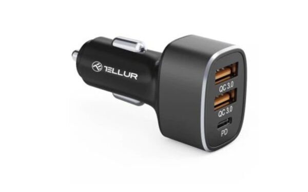 Incarcator auto Tellur FCC9 2x USB Type A QuickCharge 3.0 - TLL151281