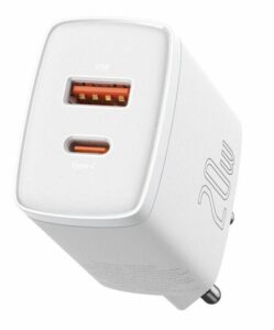 Incarcator Baseus Compact, fast charge 20W, alb - CCXJ-B02