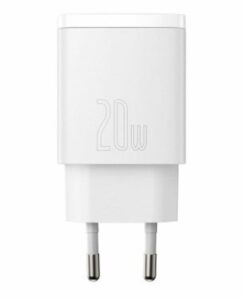 Incarcator Baseus Compact, fast charge 20W, alb - CCXJ-B02