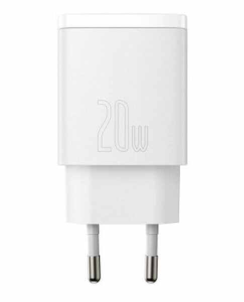 Incarcator Baseus Compact, fast charge 20W, alb - CCXJ-B02
