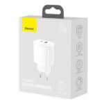 Incarcator Baseus Compact, fast charge 20W, alb - CCXJ-B02