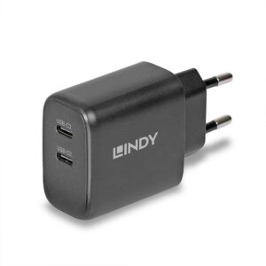 Incarcator Lindy 2x USB Type-C GaN 65W - LY-73438