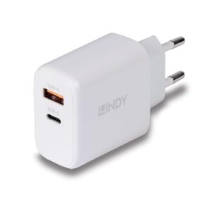 Incarcator Lindy USB A & C, 65W, putere intrare 100-240VAC - LY-73428