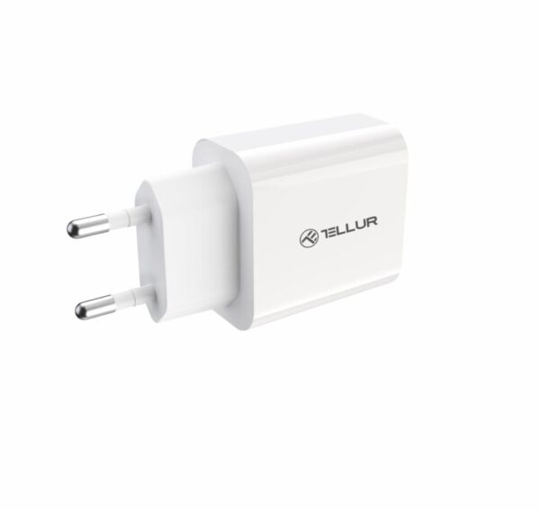 Incarcator priza Tellur USB-A QC3.0, 18W, alb - TLL151401