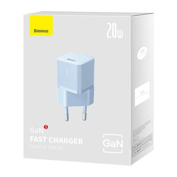Incarcator Retea Baseus Mini, albastru - CCGN050103