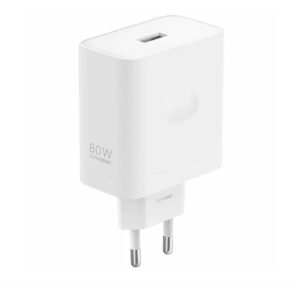 Incarcator retea Realme SuperVooc 80W, Fast Charging, USB-A, Alb - RM-SPVOOC80W