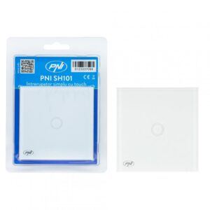 Intrerupator cu touch PNI SH101 alb cu LED indicator - PNI-SH101
