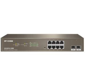 IP-COM 8-Port Gigabit Ethernet managed switch, G3310P-8-150W