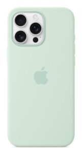iPhone 16 Pro Max Silicone Case with MagSafe - Aquamarine - MDGY4ZM/A