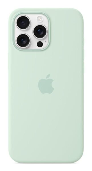 iPhone 16 Pro Max Silicone Case with MagSafe - Aquamarine - MDGY4ZM/A