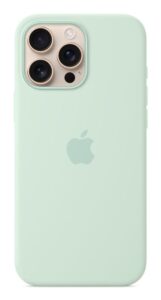 iPhone 16 Pro Max Silicone Case with MagSafe - Aquamarine - MDGY4ZM/A