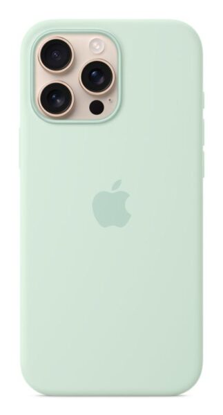 iPhone 16 Pro Max Silicone Case with MagSafe - Aquamarine - MDGY4ZM/A