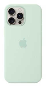 iPhone 16 Pro Max Silicone Case with MagSafe - Aquamarine - MDGY4ZM/A