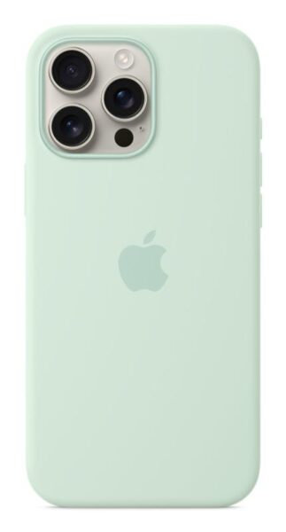 iPhone 16 Pro Max Silicone Case with MagSafe - Aquamarine - MDGY4ZM/A