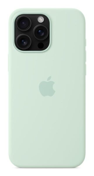 iPhone 16 Pro Max Silicone Case with MagSafe - Aquamarine - MDGY4ZM/A