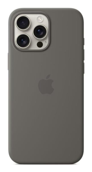 iPhone 16 Pro Max Silicone Case with MagSafe - Stone Gray - MYYV3ZM/A