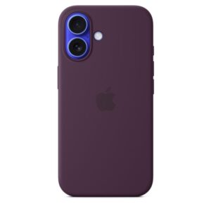 iPhone 16 Silicone Case with MagSafe - Plum - MYY43ZM/A