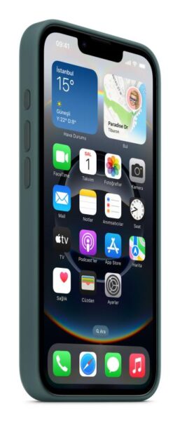 iPhone 16e Silicone Case - Lake Green - MD3X4ZM/A