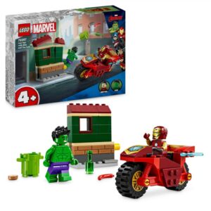 IRON MAN CU MOTOCICLETA SI HULK, LEGO 76287 - LEGO76287