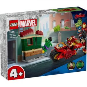 IRON MAN CU MOTOCICLETA SI HULK, LEGO 76287 - LEGO76287